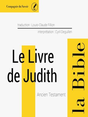 cover image of Le livre de Judith